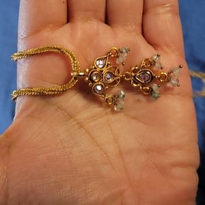 Earrings and pendant set